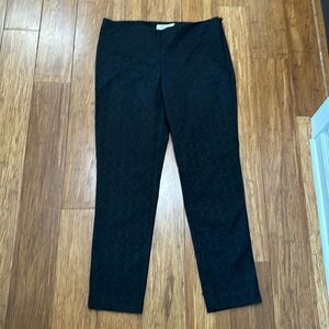 Nautica black geometric pattern pants, 10